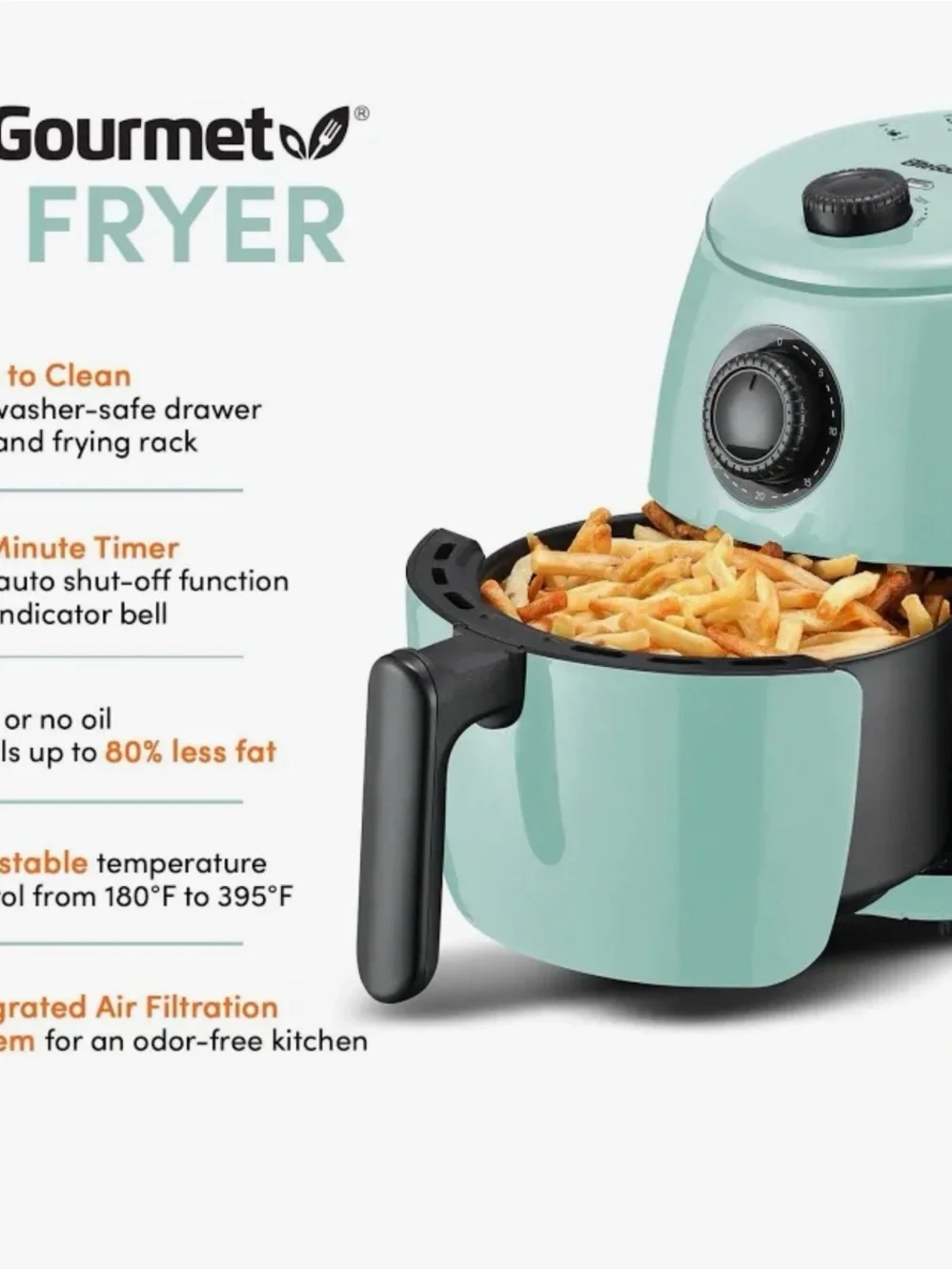Elite Platinum Mint Green Air Fryer
